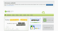 Desktop Screenshot of mib.si